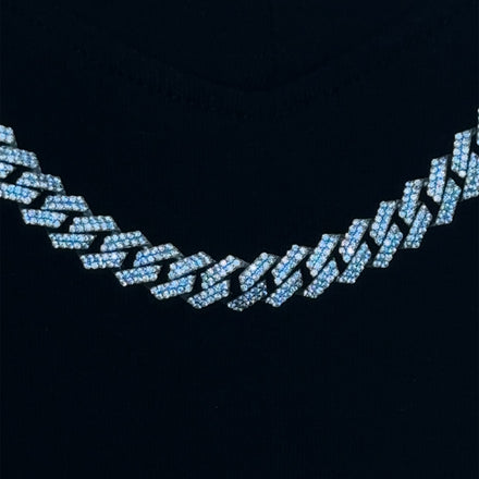 Iced Square Link Chain