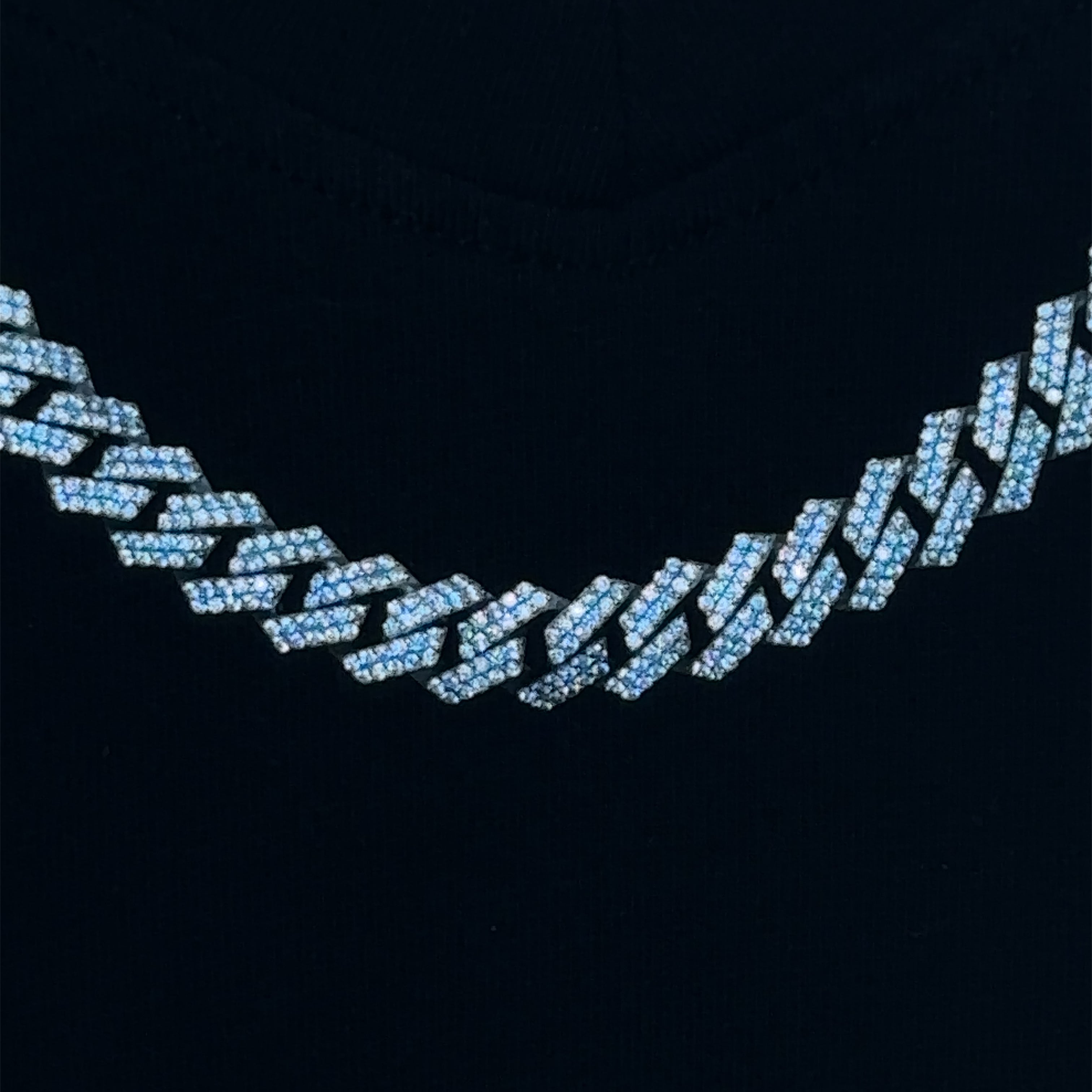 Iced Square Link Chain