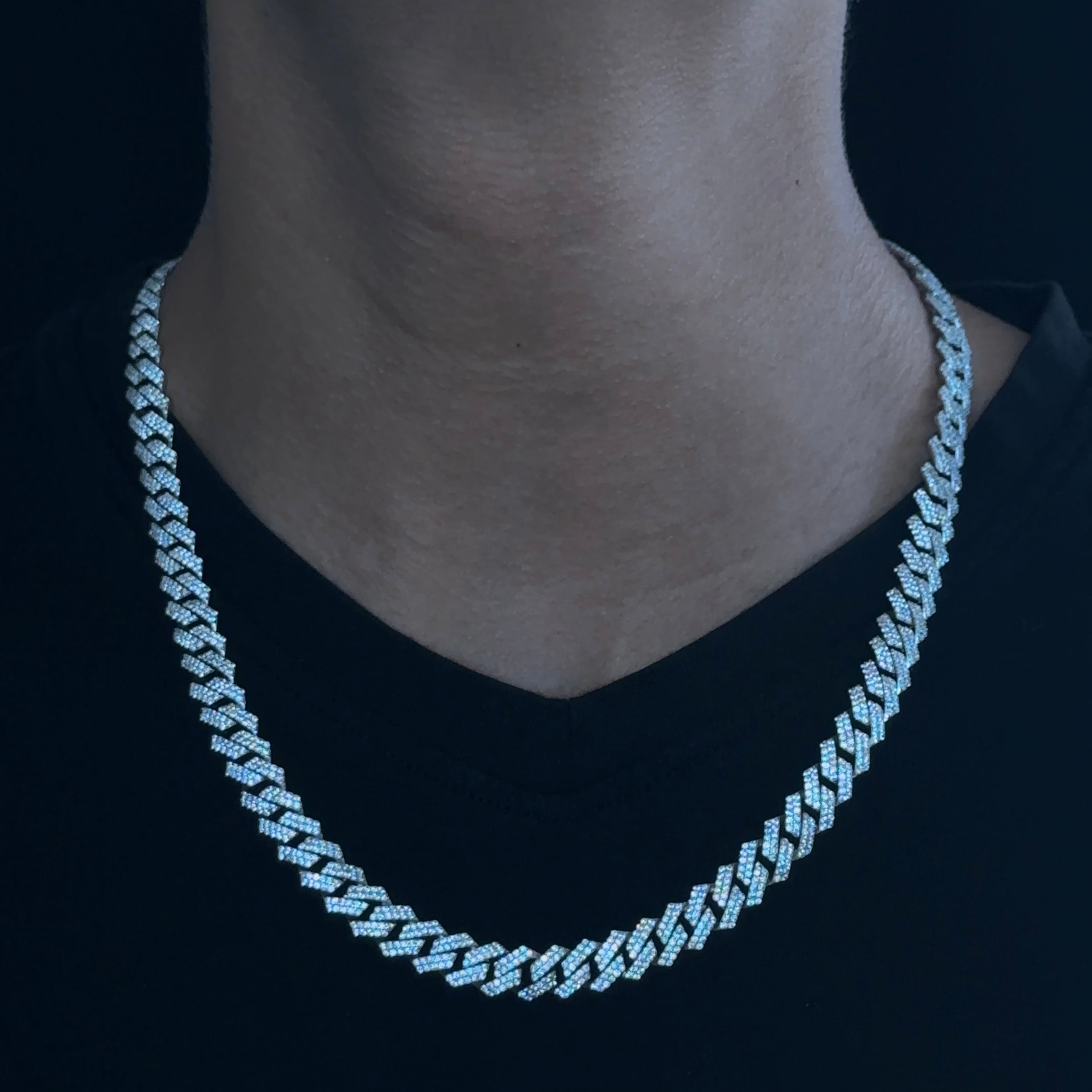 Iced Square Link Chain