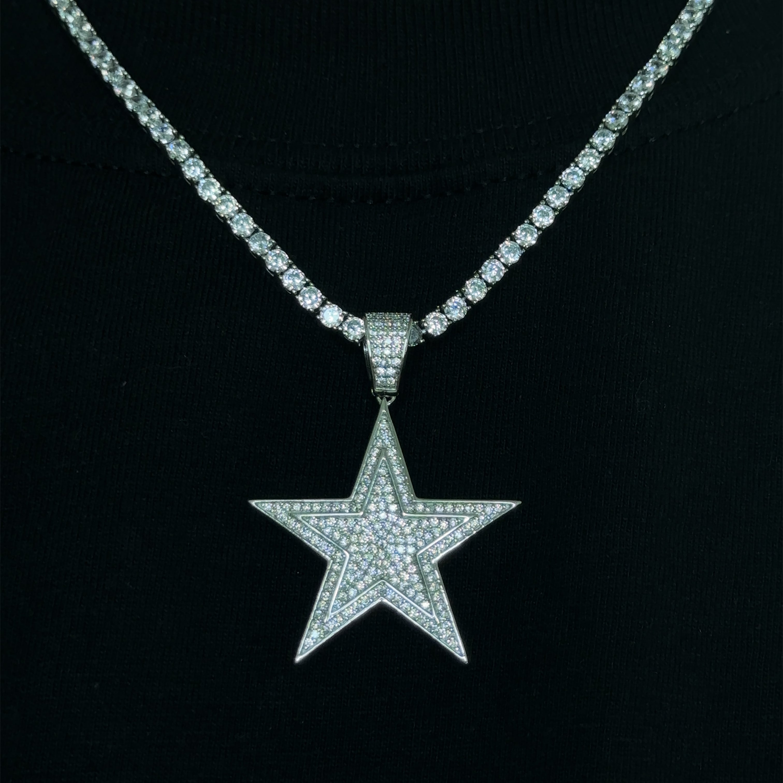 Iced Star Pendant