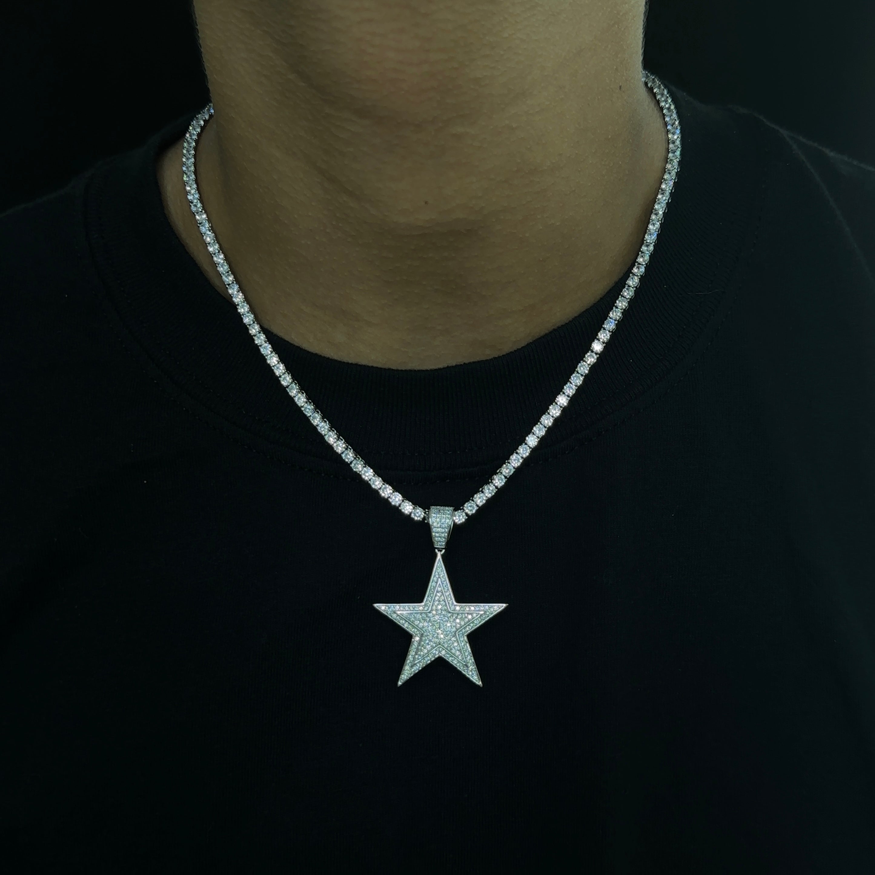 Iced Star Pendant