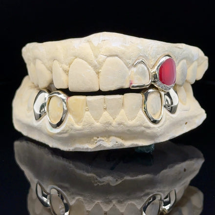 Red Gold Grillz Set