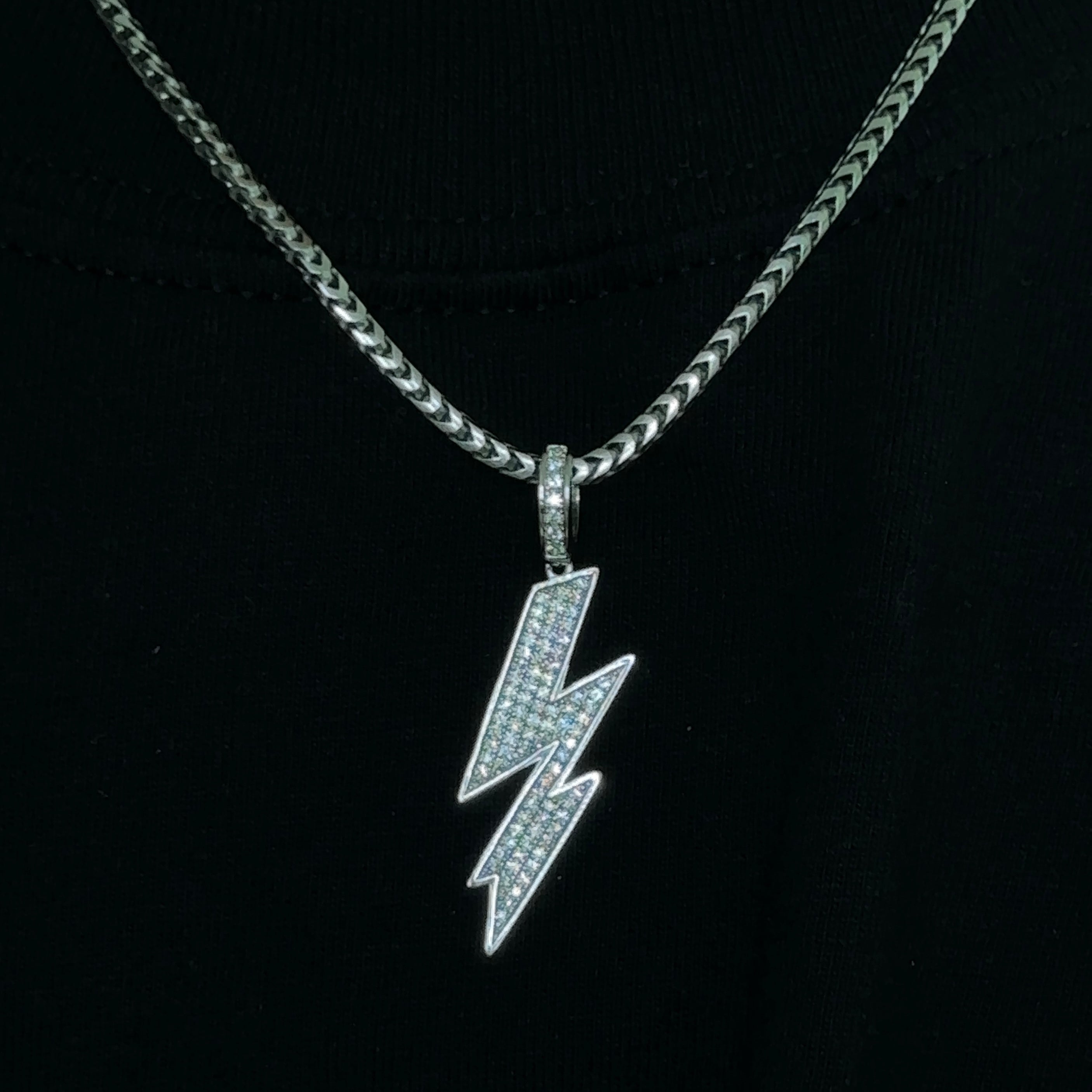 Iced Bolt Pendant