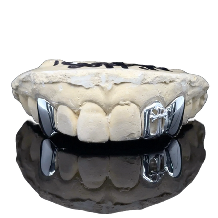 Chrome Frame Fang Grillz